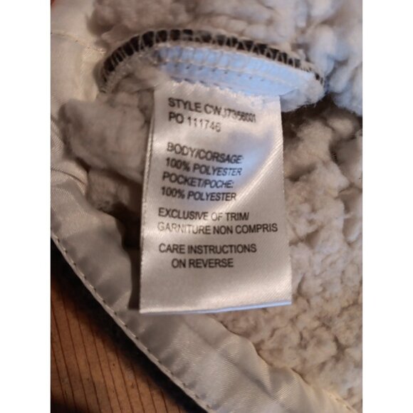 Cruel Girl Denim Womens S Gray Southwestern Fleece Jacket Button Up Sherpa Lined - Picture 5 of 6